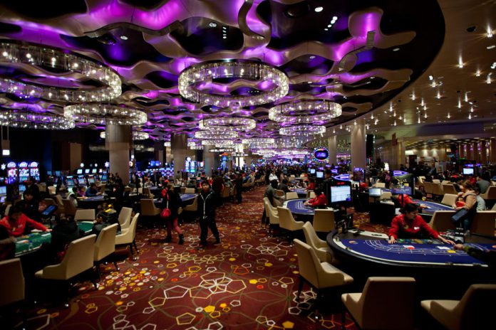 The main casino floor of the City of Dreams is one of the largest in Macau.